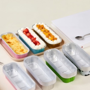 Premium Maßgefertigte Aluminiumfolie-Behälter mit Folienlaminierung für <span class=keywords><strong>Burger</strong></span>-Mahlzeitboxen und Käsekuchen-Aluminiumfolie-Behälter - Product Image 5