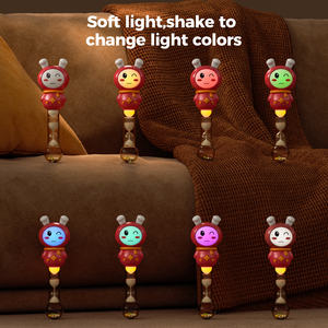 Sonajero para Bebés <span class=keywords><strong>Tumama</strong></span>, Juguete de Conejito de Plástico, Campana de Mano Educativa Temprana, Sonajero Musical para Muñeca de Bebé con Luz Suave - Product Image 4