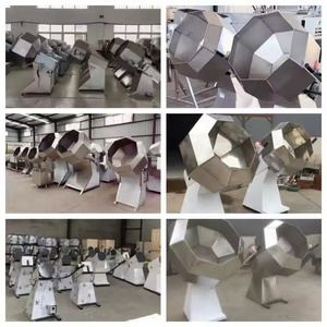 Cubo octaédrico, máquina de recubrimiento de condimentos para aperitivos, máquina de condimentos octogonales, máquina saborizante de café de 4 cabezales - Product Image 4