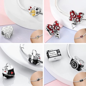 Charm Pendente MULA Serie Rossa Originale in Argento Sterling <span class=keywords><strong>925</strong></span> per Bracciali e Collane Fai-da-Te Gioielli per Bambini Idea Regalo con Zircone - Product Image 3