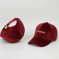 Casquette de baseball en velours de haute qualité avec logo brodé personnalisé, doublure en satin, casquette de sport