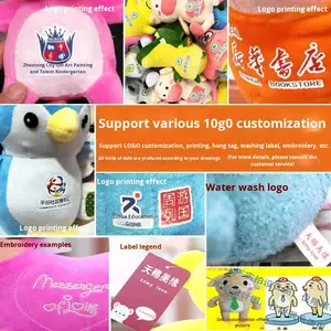 Muñeco de <span class=keywords><strong>Peluche</strong></span> Corto para Máquina de Garras, Relleno de Algodón, Promoción de Fábrica, Pequeño Regalo, Regalo con Código QR para Empresas - Product Image 3