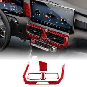Accessoires de garniture intérieure pour panneau de commande central de climatisation de voiture en fibre de carbone véritable souple, conduite à gauche et à droite, pour <span class=keywords><strong>Ford</strong></span> <span class=keywords><strong>Mustang</strong></span> <span class=keywords><strong>GT</strong></span> 2024-2025 - Product Image 5