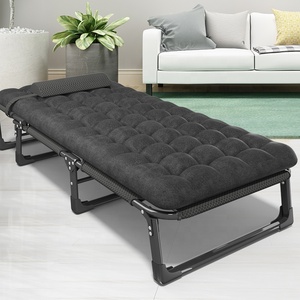 Hot Sales Portable 3 Gears Adjustable Dual Purpose Canvas Metal <b>Foldable</b> Camping Bed Cot for Sales FCB-S04-PPB Metal Folding Cot - Product Image 5