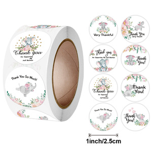 Pegatinas redondas personalizadas, Gracias por apoyar mi pequeño negocio - Product Image 3