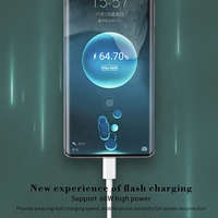 Chargeur de téléphone portable ultra rapide vers USB Type C, longueur 1M/3ft, 6A, 66W, câble de données