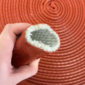 प्रतिरोधी उच्च तापमान प्रतिरोधी थर्मोसुरक्षा पाइप नली कपड़ा फाइबर ग्लास फायर आस्तीन - Product Image 1