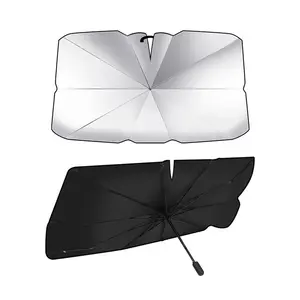 汽车遮阳帘挡风玻璃折叠伞，带旋转手柄反光遮阳伞，用于车辆阻挡紫外线遮阳板保护器阳光