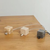 Penyangga Kabel USB dari Batu Marmer Alami untuk Meja Kerja, Pengatur Kabel Internet Marmer, Penahan Kabel, Hadiah Penyangga Kabel Marmer Abc