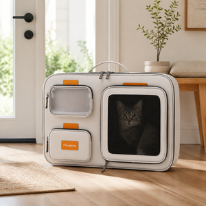 Sac <span class=keywords><strong>de</strong></span> <span class=keywords><strong>transport</strong></span> multi-poches pour animaux <span class=keywords><strong>de</strong></span> compagnie, respirant, à parois souples, pour <span class=keywords><strong>chat</strong></span> et chien, avec poignée <span class=keywords><strong>de</strong></span> <span class=keywords><strong>transport</strong></span> supérieure pour les voyages en voiture - Product Image 1