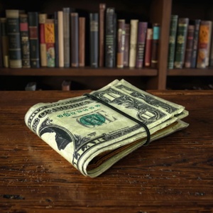 Printed 100 Dollar Bill <b>Money</b> <b>Wallet</b> Handmade Vintage Bifold Short Credit Card Holder Customized Design Portable Leather Open - Product Image 2