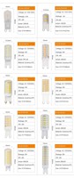 Ampoule LED G9 4W 400LM, Lampe Capsule en Céramique PC, AC120V 60Hz 2700-6500K, Culot G9, Lumière LED Corn pour Lustre Domestique