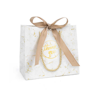 Bolsa de Papel Grande de Lujo Personalizada para Compras con su Propio Logotipo, Bolsa de Regalo de Papel, Bolsa de Papel de Cartón Blanco Personalizada