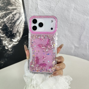 Venta al por Mayor de Fundas para Teléfono con Brillo Epoxi y Accesorios de Mariposas 3D, Triple Protección, para OPPO Realme Narzo 90X 5G FIND X9 PRO - Product Image 2