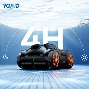 روبوت تنظيف سطح حمام السباحة الخارجي عالي الجودة وصديق للبيئة، جهاز إزالة الطحالب الأوتوماتيكي مع تحكم ذكي وبطارية ليثيوم - Product Image 2