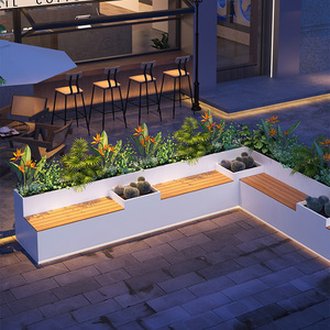 Jardinières modernes <span class=keywords><strong>en</strong></span> métal avec revêtement <span class=keywords><strong>en</strong></span> poudre de <span class=keywords><strong>haute</strong></span> qualité, vente <span class=keywords><strong>en</strong></span> gros Maorong, pots de jardin d'extérieur pour la maison et le jardin - Product Image 1