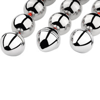 Boules Anales Métalliques Géantes avec Ligne Rouge, Plug Anal, Jouets Sexuels pour Femmes, Masturbation Anale, Dilatateur