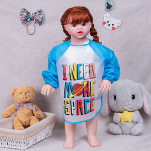 공장 업자 맞춤형 아기 수유 앞치마 긴 소매 방수 턱받이 - Product Image 4