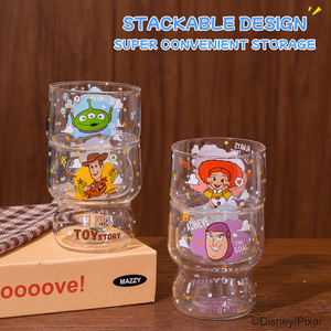 Set di Bicchieri in <span class=keywords><strong>Vetro</strong></span> <span class=keywords><strong>Borosilicato</strong></span> Disney Toy Story, <span class=keywords><strong>Tazze</strong></span> Cartoon Carine per Regalo Perfetto per Bambini e Uso Domestico, ed Edizione Speciale Coppa del Mondo 2026 - Product Image 5