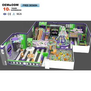 800 1000 1200 Sqm Featuring Slides Mazes and Soft Play Areas Indoor Playground Equipment for Kids <b>Trampoline</b> Park - Product Image 4