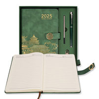 Carnet de Notes de Bureau en Cuir PU à Logo Personnalisé, 100 Feuilles, Nouveau Design, Journal Avec Stylo, Coffret Cadeau