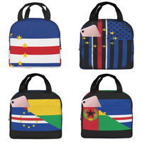 Cape Verde Outdoor Thermo-Mahlzeitentasche mit Nationalflagge, Lunch-Tasche für Reisen, Picknick, Schule, Büro, Großhandel, individuell anpassbar