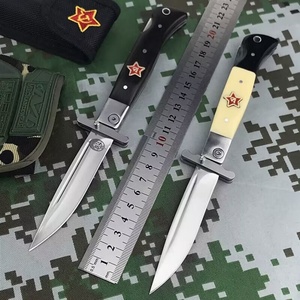 Navaja Plegable Industrial Negra para Camping y Caza, Herramienta EDC para Exteriores, Marca Russia Exit - Product Image 6