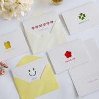 Cartes de vœux pliées à motifs ajourés multi-styles, cartes vierges multi-motifs pour messages de gratitude