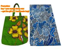 Tissu imprimé africain en coton lourd avec pierres de cristal, textile Ankara orné de pierres de cristal – Achetez 1 pièce et obtenez un sac fait main gratuit
