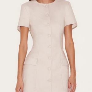 Elegante Vestido Midi Casual para Mujer, Diseño a Cuadros, Cuello Redondo, Combinación de Algodón y Lino, Estilo Vintage y Sexy - Product Image 2