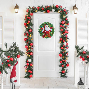 Dibujos animados <span class=keywords><strong>Navidad</strong></span> Santa corona diamante pegatinas niños DIY diamante pegatinas Festival ventana puerta pegatinas decorativas - Product Image 5