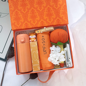 Orange Light Luxury Fashion Business Gift Set for Employee Birthday Wedding Student Benefits
