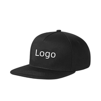 Chapeau Snapback 5 panneaux de haute qualité à bord plat Casquette de protection solaire respirante à fermeture arrière réglable personnalisée pour les sports quotidiens