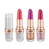 Rouge à lèvres mat végétalien longue tenue en gros, 16 couleurs au choix, marque privée, cosmétique de beauté
