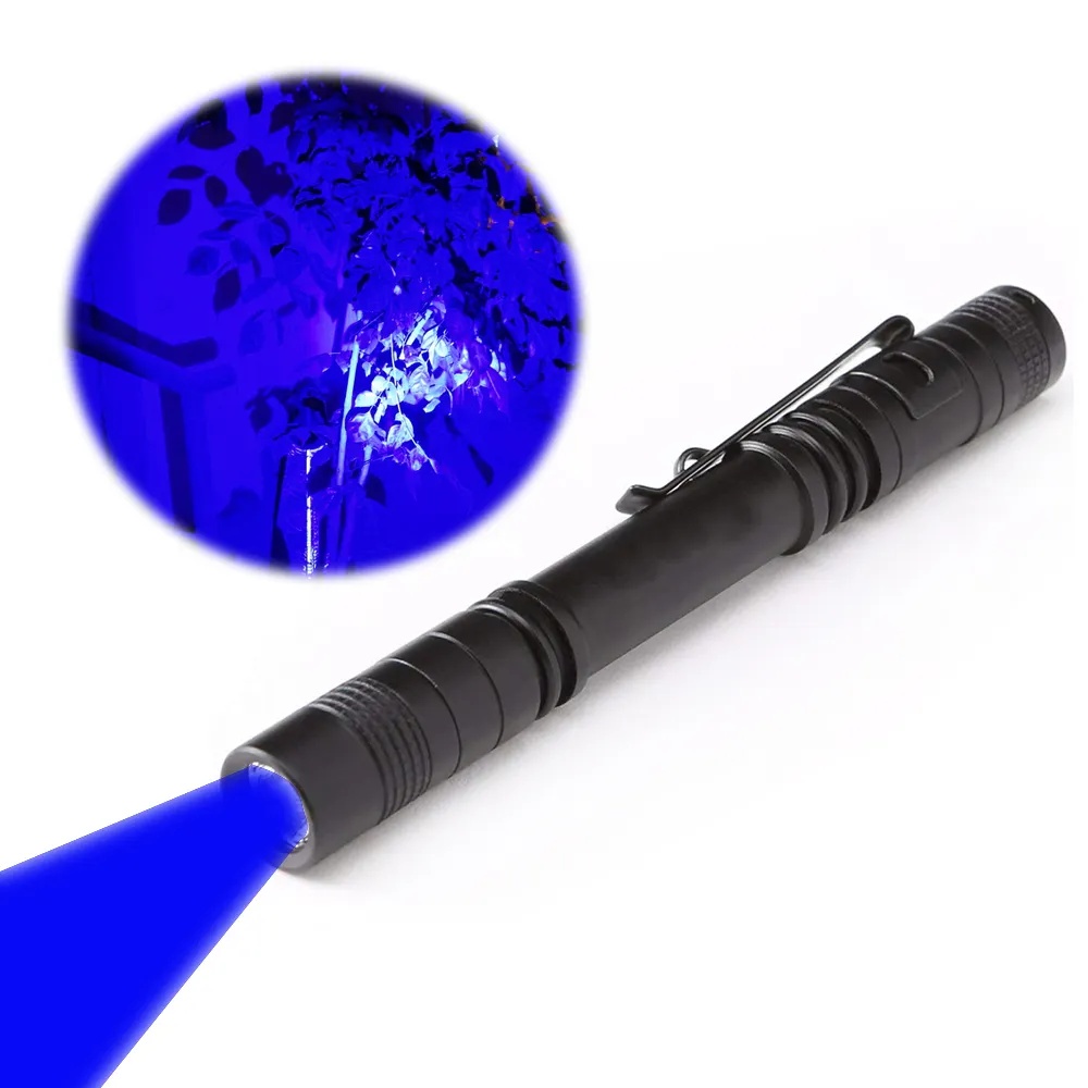 460nm Mini Pen Type Dental Grade Acrylic Material Blue Light LED Flashlight
