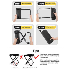 Wholesale Portable Foldable Pencil Case Shoulder Bag Small <strong>Stool</strong> Creative Pocket New Portable Mini Chair <strong>Stool</strong> for Outings - Product Image 4