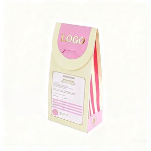 Vente chaude Sac en papier personnalisé écologique de qualité alimentaire pour gâteaux, pain, pizza, sushis avec fenêtre Impression flexographique - Product Image 2