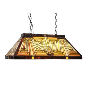 Lámpara Colgante Tiffany de 48 Pulgadas con 6 Luces, Suministro de Fábrica China para Comedor, Lámpara Colgante de Vidrio Teñido - Product Image 6