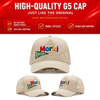 Gorra de Béisbol de 5 Paneles con Visera Curva Negra Original, Bordado 3D Personalizado, Marca 31 Hats, Modelo Governed Force