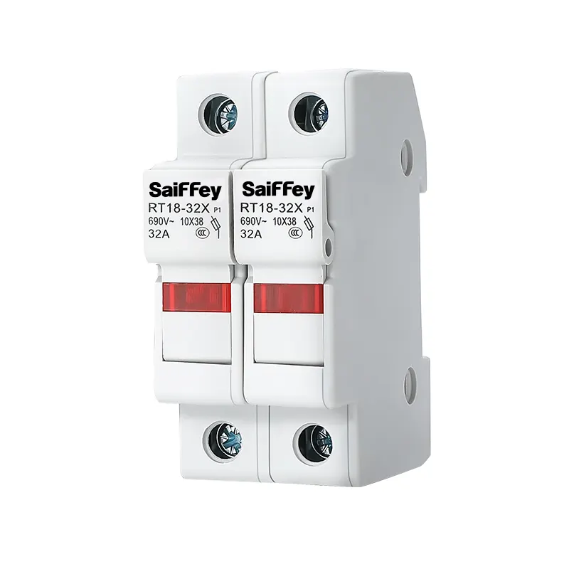 Saiffey AC porte-fusible électrique RT18-32X 2P pour tube fusible cylindrique interrupteur sectionneur basse tension porte-fusible