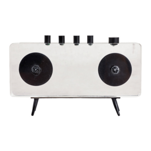 Scultura Radio in Acrilico Decorativa Moderna, Arredamento Artistico Contemporaneo per Casa, Ufficio e Soggiorno - Product Image 5