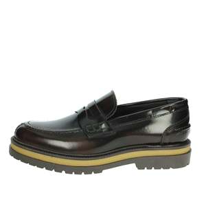 Mocassins pour homme Gino Tagli Marron 652 Abrasived Slip On Loafer - Product Image 1