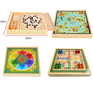 Precios Económicos, Gran Venta, Damas Chinas, Ajedrez Volador 2 en 1, Juego de Mesa de Madera, Caja de Ajedrez Plegable, Ecológico, Juego de Interior - Product Image 4