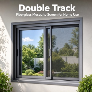 Ventana <span class=keywords><strong>Corredera</strong></span> de Aluminio <span class=keywords><strong>2</strong></span> en <span class=keywords><strong>1</strong></span> con Malla Antimosquitos Integrada, Ventana <span class=keywords><strong>Corredera</strong></span> de Vidrio con Malla para Ventana de Cocina - Product Image 1