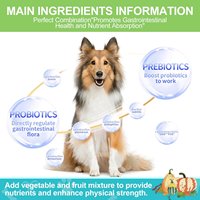 Pro + Pre Bites Probiotic & Prebiotic Soft Chews - 6 souches pour la santé intestinale, le soutien immunitaire et intestinal-270g (90 mâches)