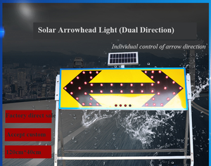 الألومنيوم للسلامة على الطرق عاكس LED محمول مقاوم للماء علامة تحذير حركة المرور مع قبول مخصص - Product Image 2