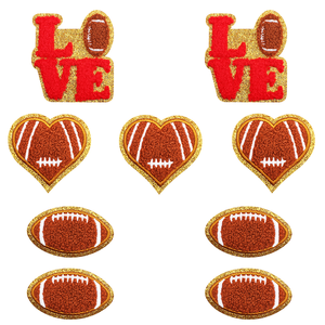 एर्कोमी कस्टम 2026 विश्व फुटबॉल लोकप्रिय डिजाइन प्यार फुटबॉल लोहा-कपड़ा टोपी बैग सजावट के लिए कम्प्यूटरीकृत कढ़ाई पैच - Product Image 3