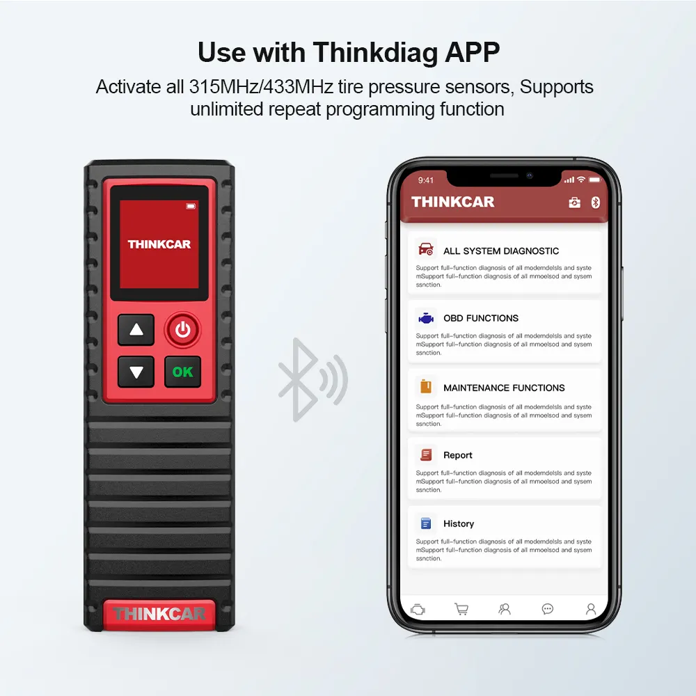 THINKCAR THINKTPMS G2 TPMS инструмент для диагностики давления в шинах автомобиля, активатор датчика TPMS, программирование, обучение для Thinktool