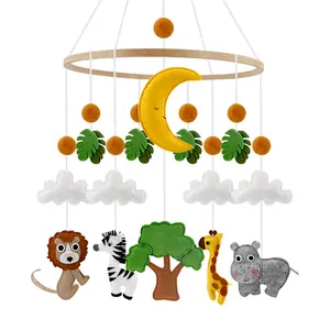 Мобиль Koala из экологичного войлока для детской кроватки, милый дизайн, войлочный детский мобиль для мальчиков и девочек, войлочный детский мобиль для кроватки