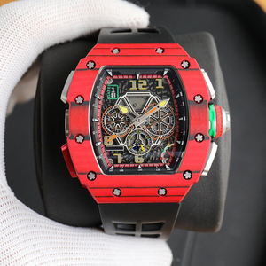 High-end Luxury 6501 Carbon Fiber <b>Automatic</b> Wristwa Multifunctional <b>Chronograph</b> Calendar Men's Business Fitness Mechanical - Product Image 2